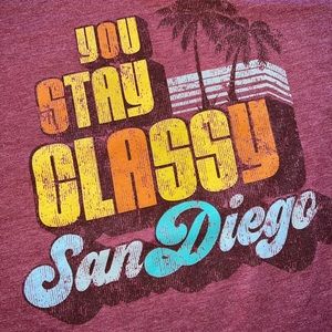 The Anchorman Graphic t-shirt. You stay classy San Diego. SZ. M/L